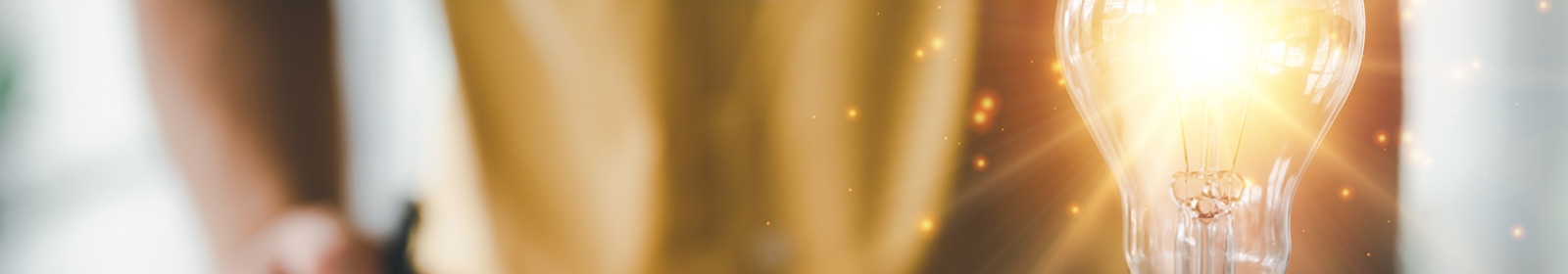 a light bulb shinning