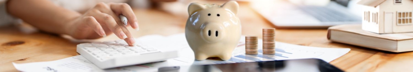 a person calculating their finances