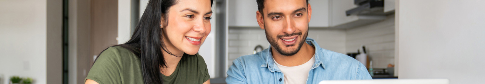 couple using computer