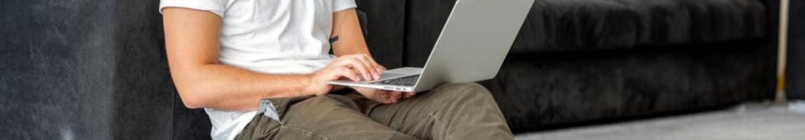 a person on their laptop computer